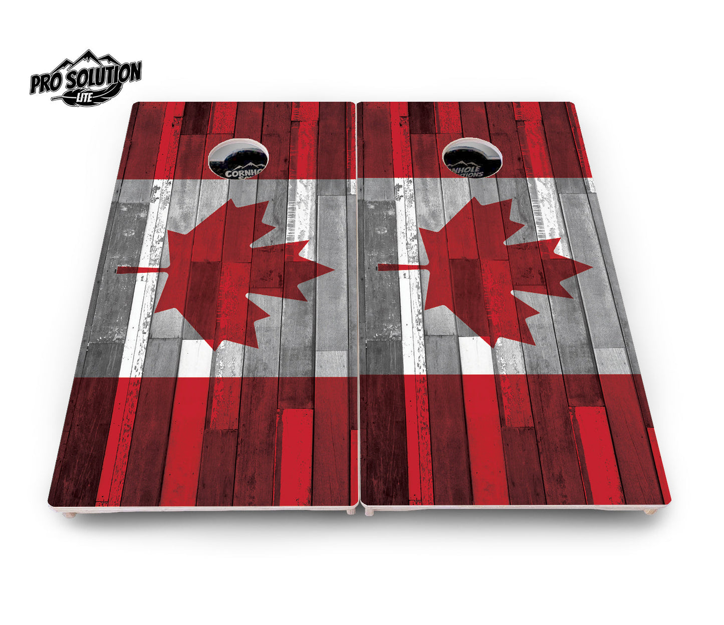 USA / Canada / Union Jack Plank Flag Cornhole Boards - Pro Solution Lite Series
