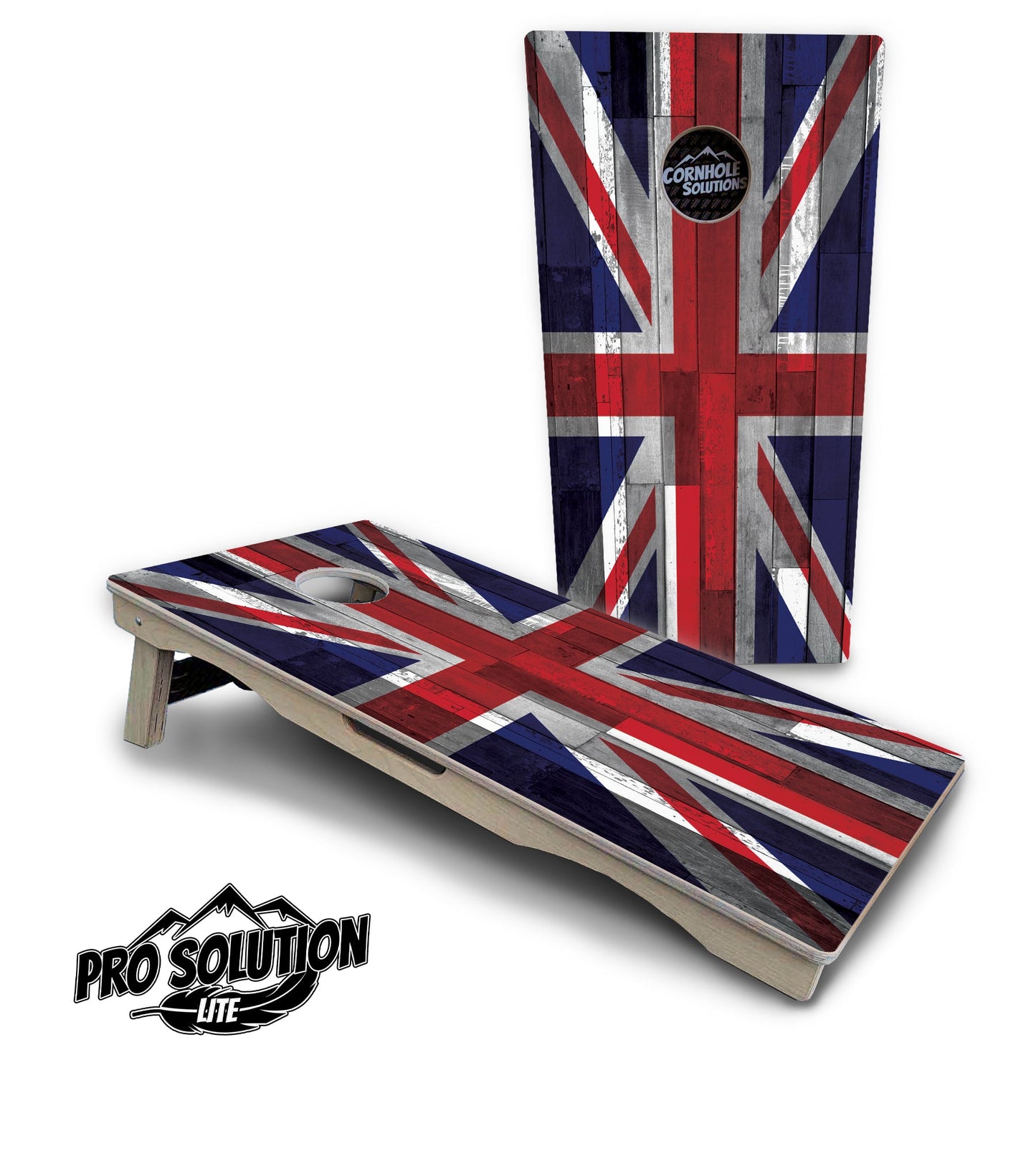 USA / Canada / Union Jack Plank Flag Cornhole Boards - Pro Solution Lite Series