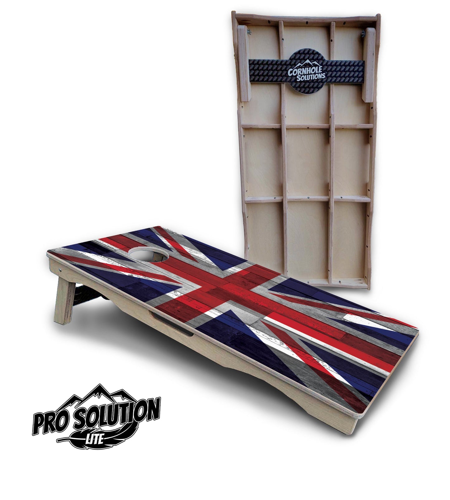 USA / Canada / Union Jack Plank Flag Cornhole Boards - Pro Solution Lite Series
