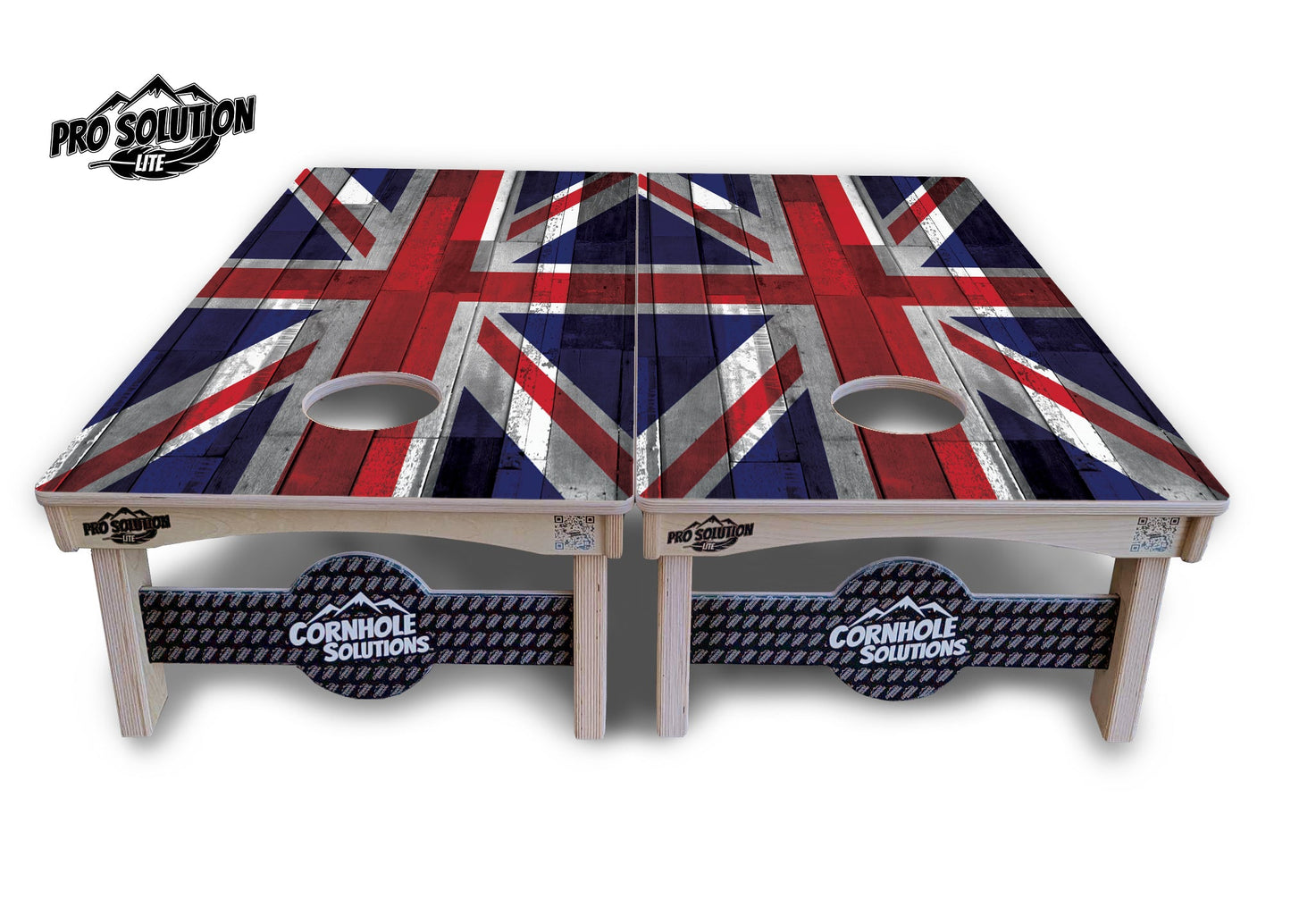 USA / Canada / Union Jack Plank Flag Cornhole Boards - Pro Solution Lite Series