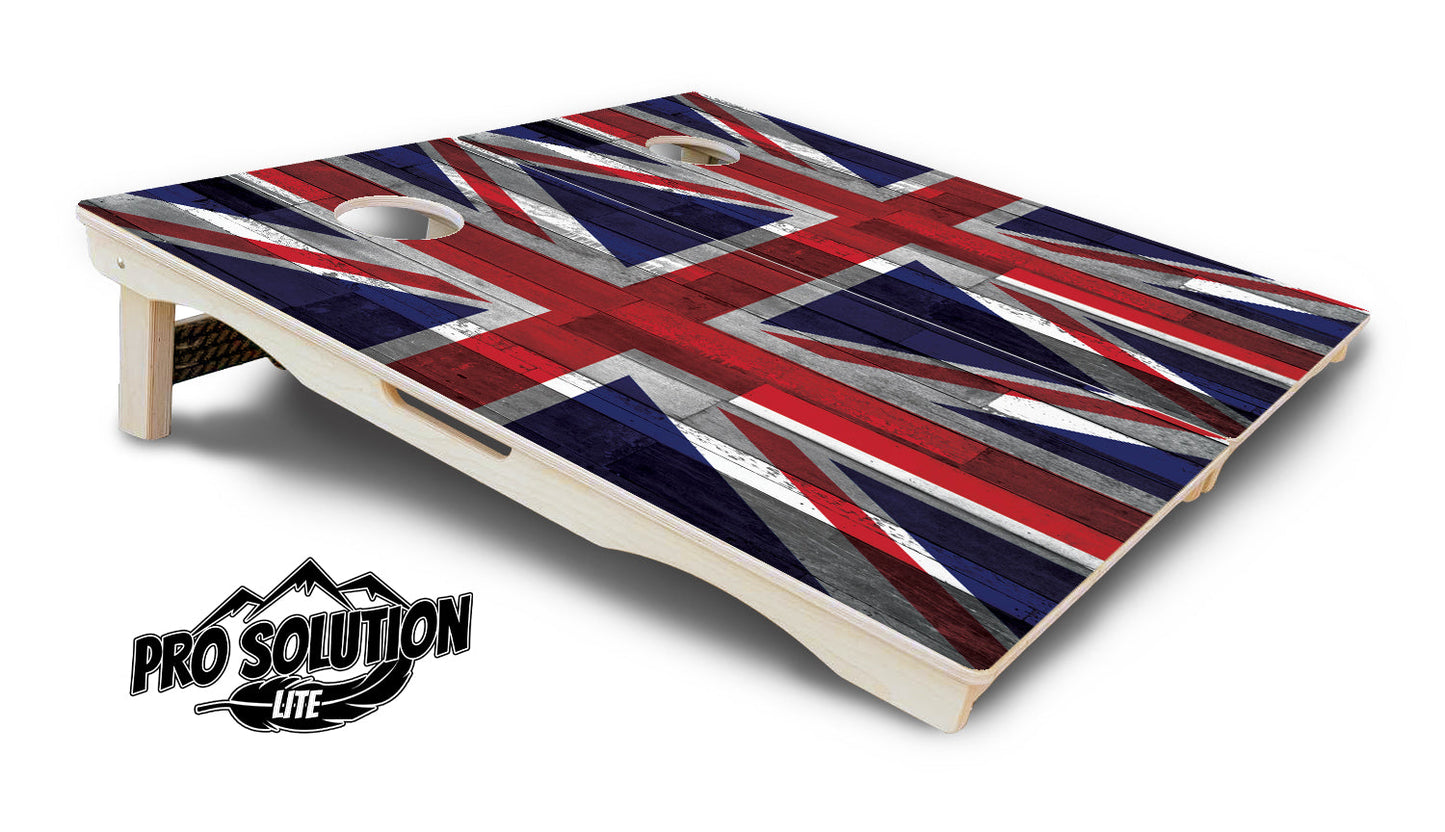 USA / Canada / Union Jack Plank Flag Cornhole Boards - Pro Solution Lite Series