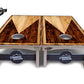 PRO Solution Lite Cornhole Boards - Wooden Triangle Design