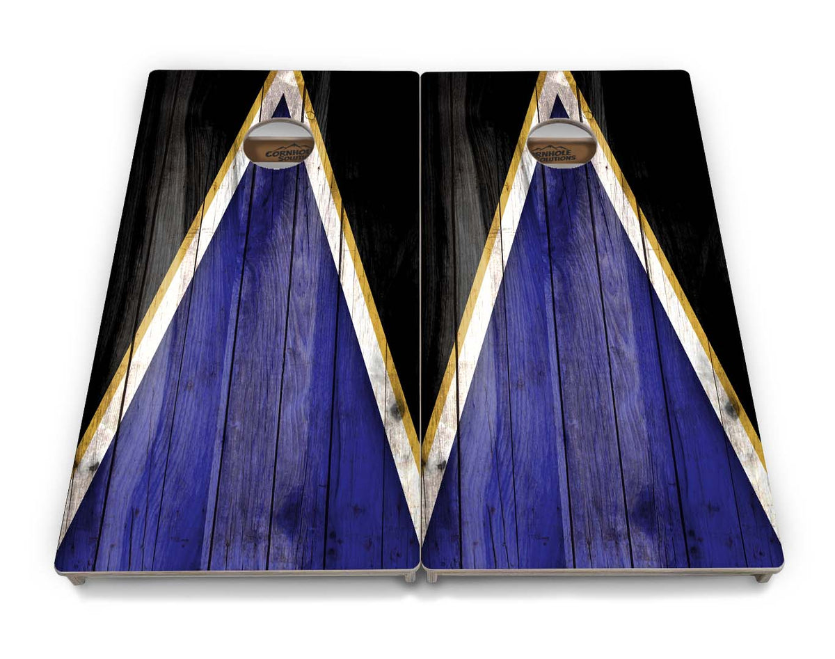 Team Color Triangle Cornhole Boards – Tournament Series