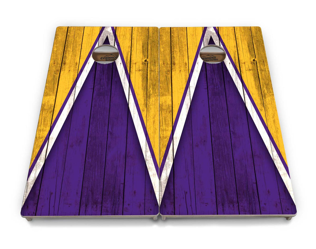 Team Color Triangle Cornhole Boards – Tournament Series
