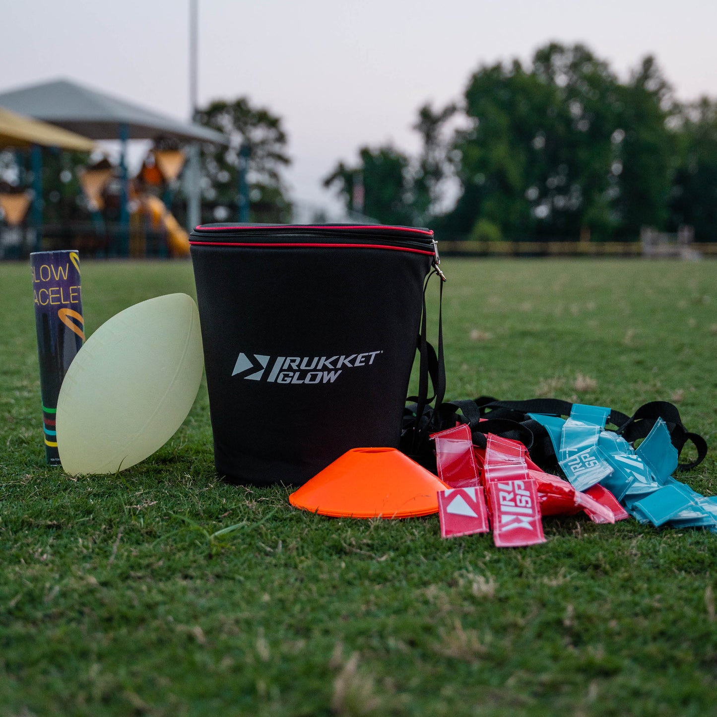 Rukket Glow-in-the-Dark Flag Football Set with Quick Charger