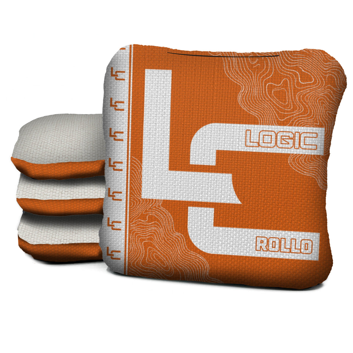 Contour Orange Cornhole Bags - Multiple Series - Set of 4