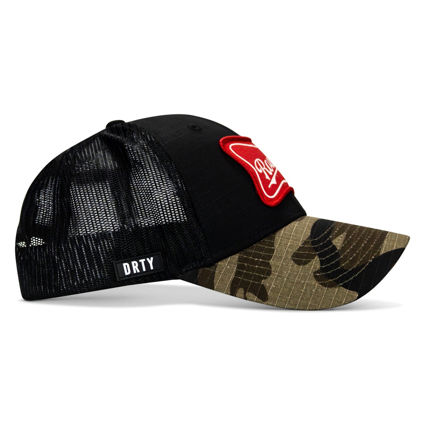 Rowdy Beer Logo Patch Original Ripstop Snapback Hat
