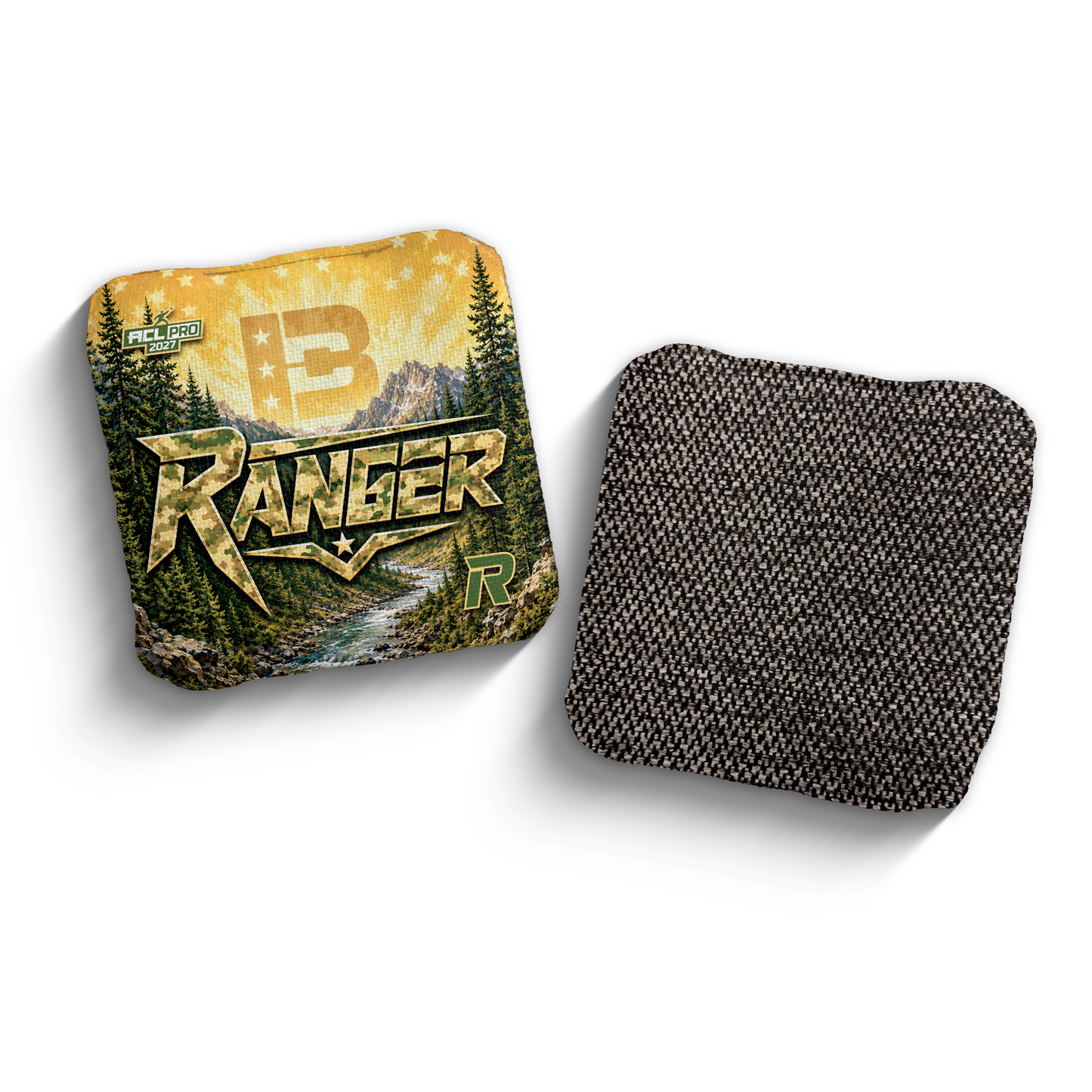 2027 Brotherhood Cornhole Ranger Mountain Camo Edition ACL Pro Stamped Cornhole Bags