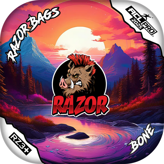 Bone | Sunset | ACL PRO Cornhole Bags by Razor Bags (Razor Cornhole)