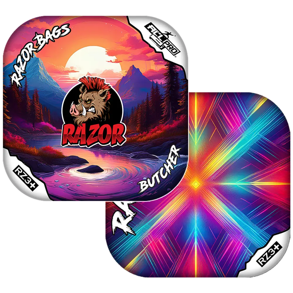 Butcher | Sunset | ACL PRO Razor Cornhole Bags