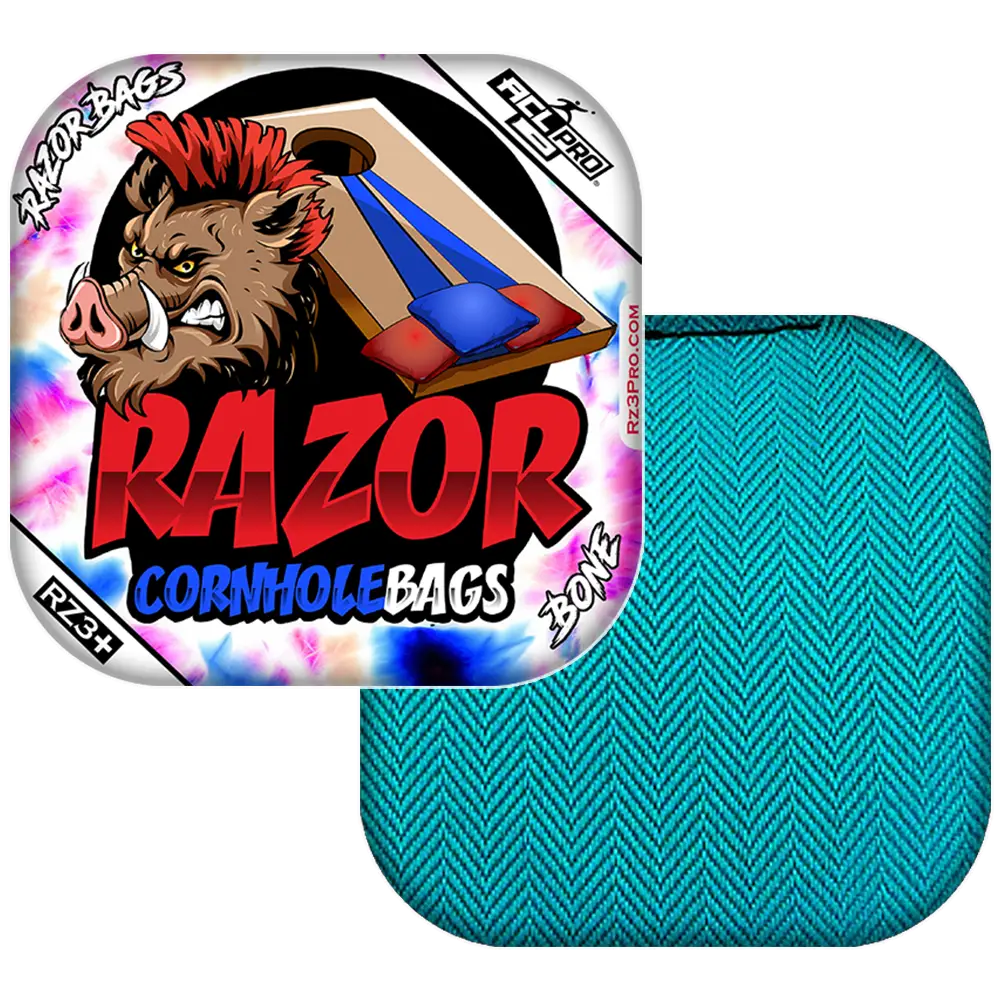 Bone | Razor Tie Dye | ACL PRO Razor Cornhole Bags