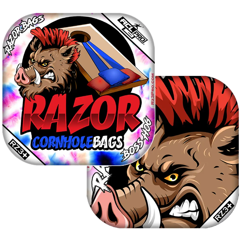 Boss Hog | Razor Tie Dye | ACL PRO Razor Cornhole Bags