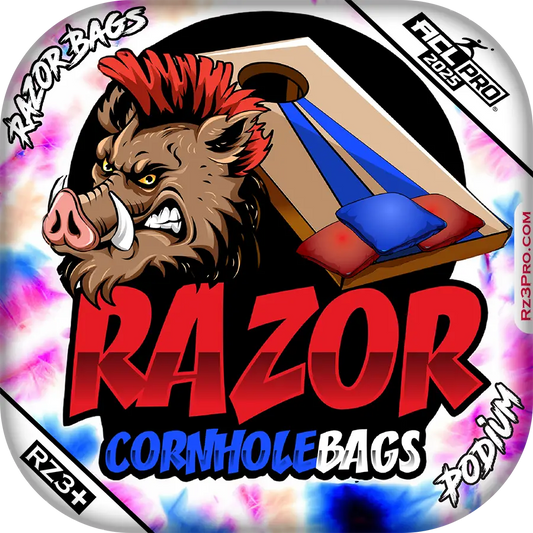 Podium | Razor Tie Dye | ACL PRO Cornhole Bags by Razor Bags (Razor Cornhole)