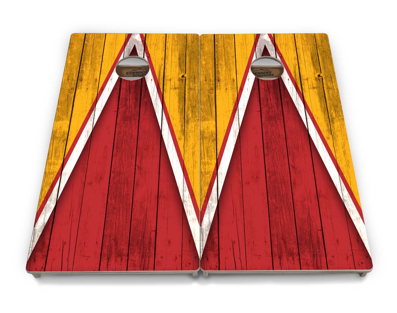 Team Color Triangle Cornhole Boards – Tournament Series