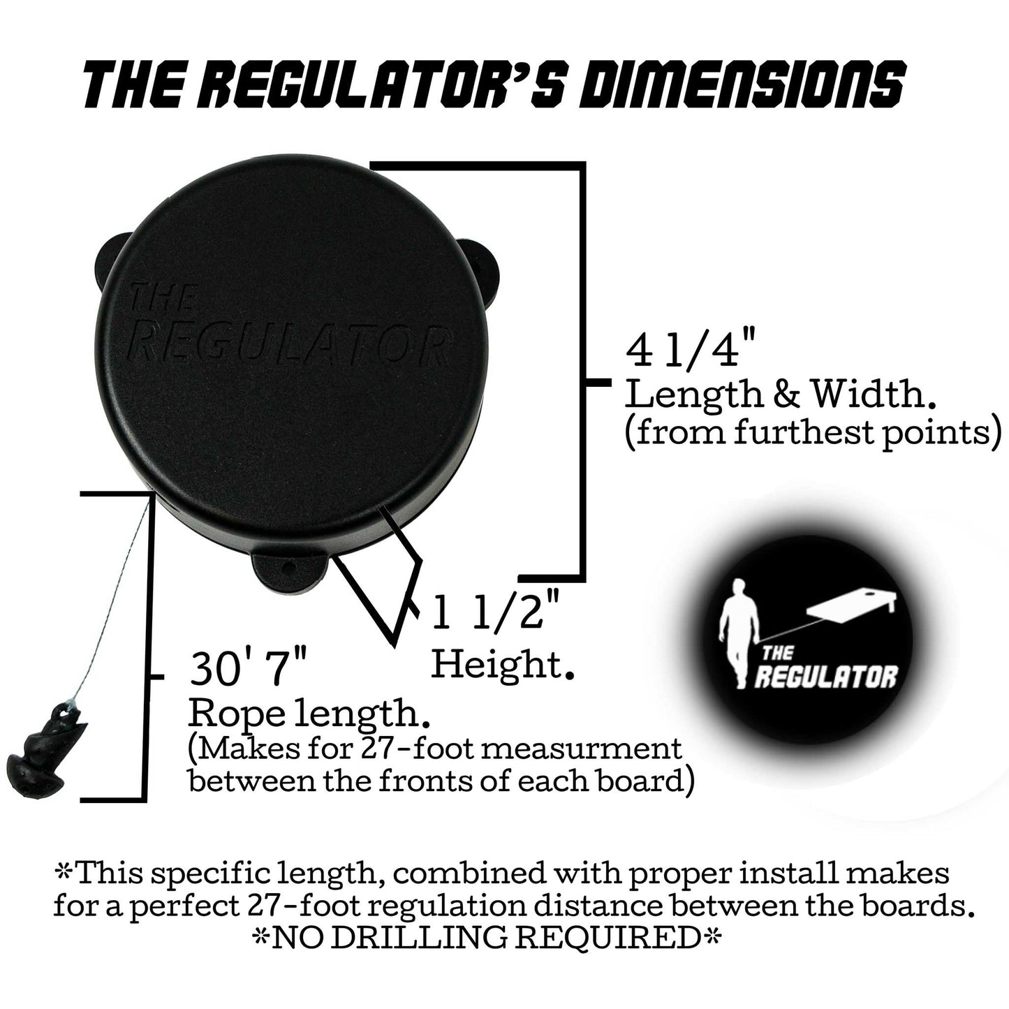 "The Regulator 2.0" for Cornhole Board Measurement (Free Shipping)