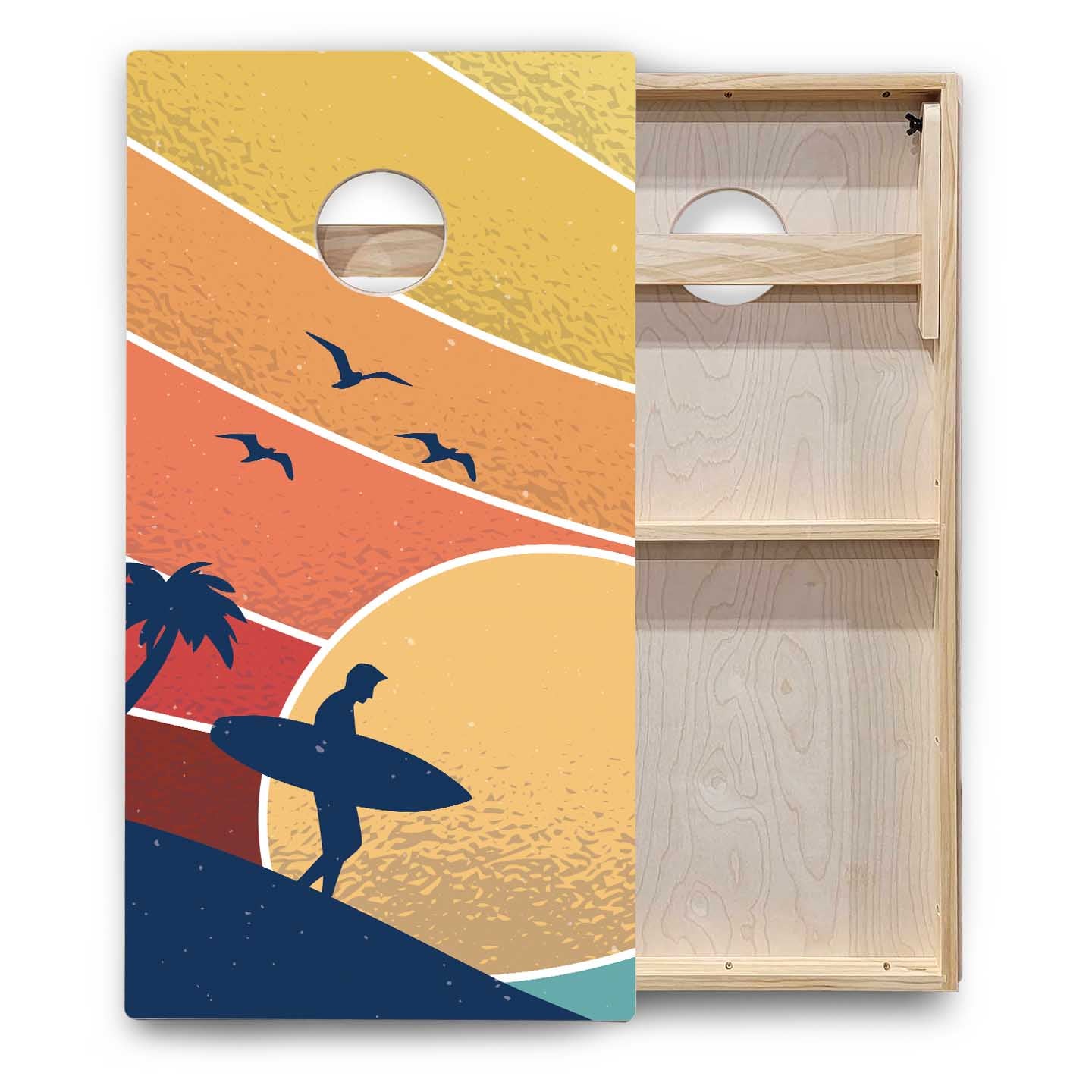 Beach & Mountain Cornhole Boards - Backyard Series