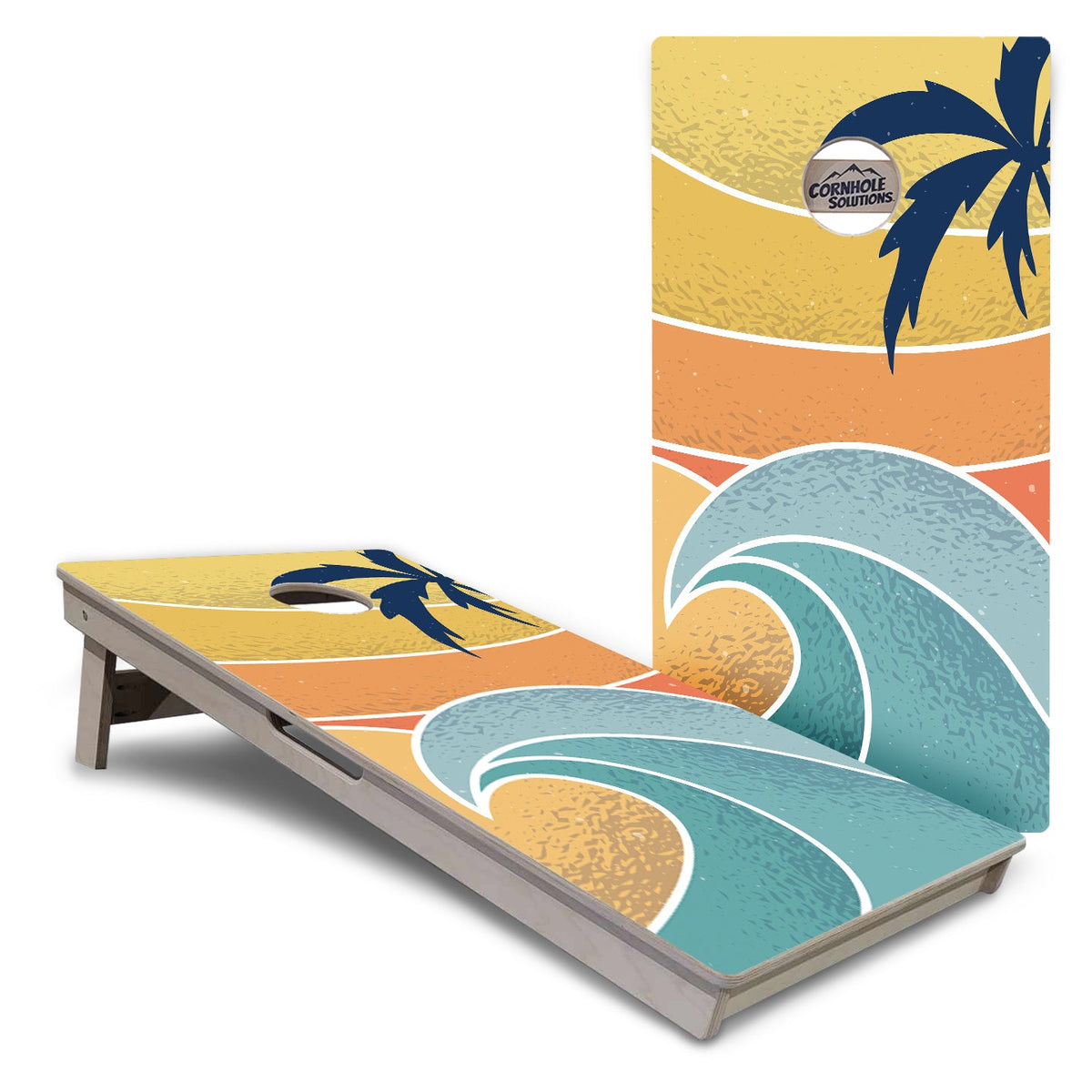 Retro Beach Cornhole Boards – Tournament Series