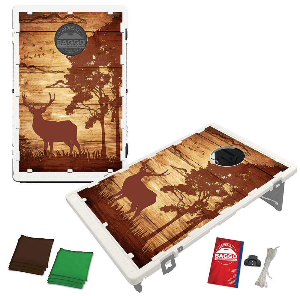 Rustic Deer Hunter Bean Bag Toss Game by BAGGO