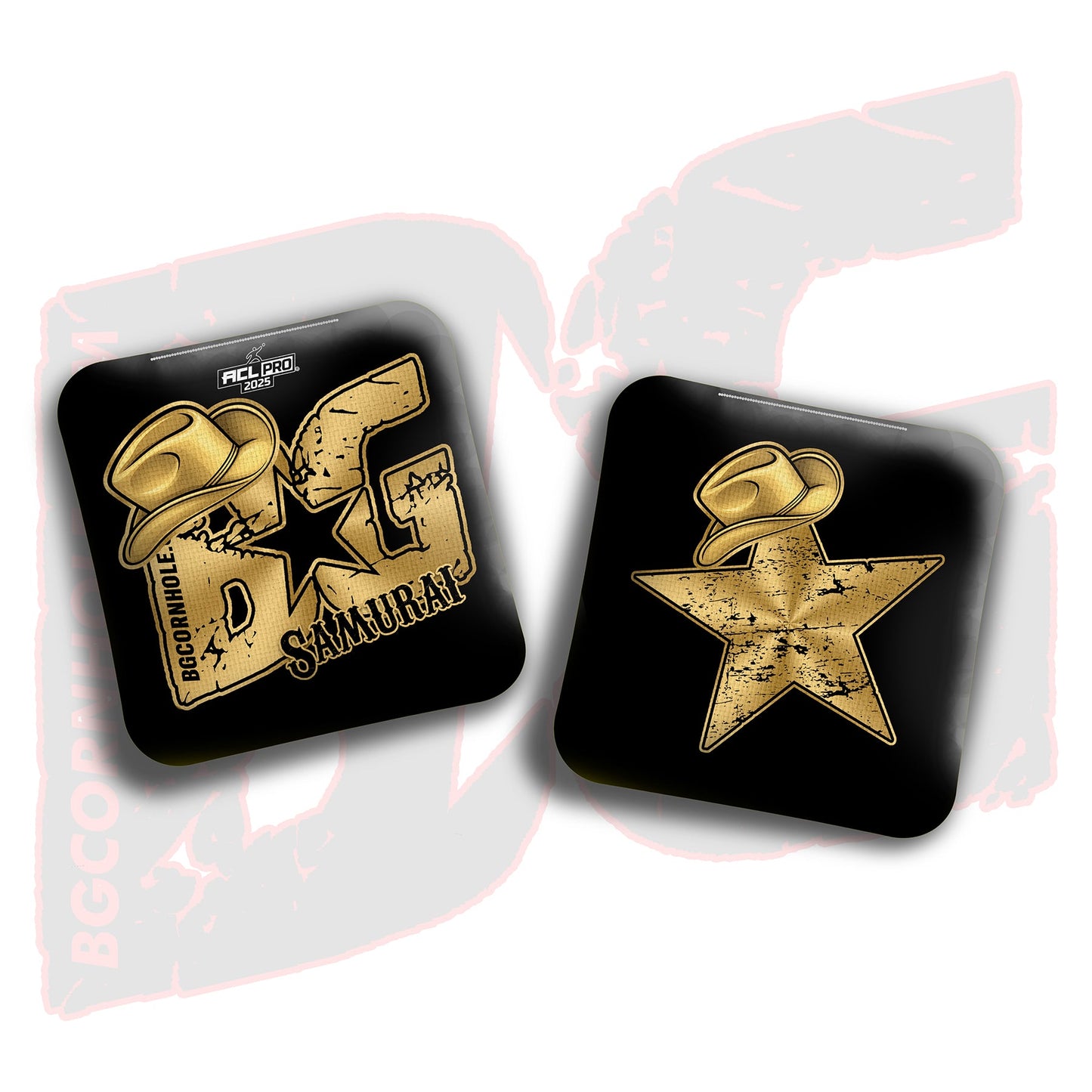 2025 Multiple Bag Models  “Tye Thompson Golden Cowboy" - ACL Pro Stamped Cornhole Bags - SET OF 4 BAGS
