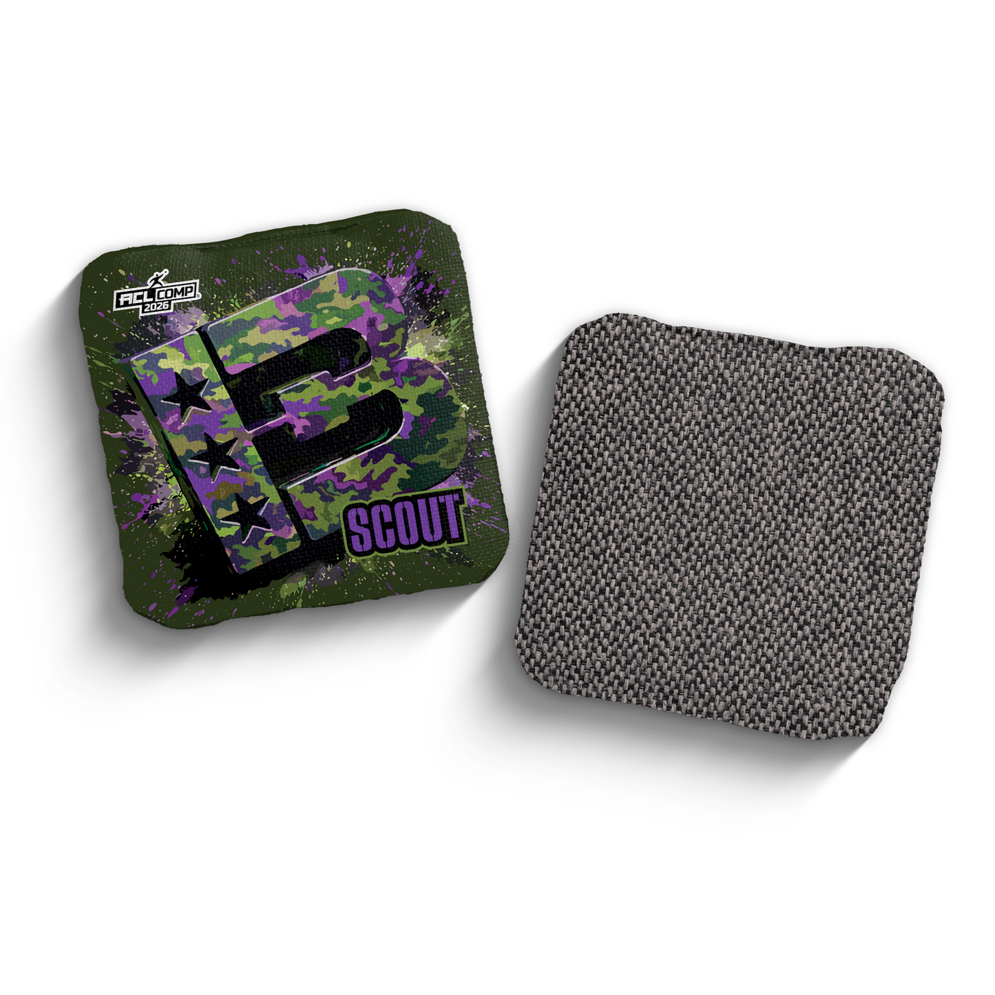 2026 Brotherhood Cornhole Scout 3D Camo Edition ACL Comp Stamped Cornhole Bags