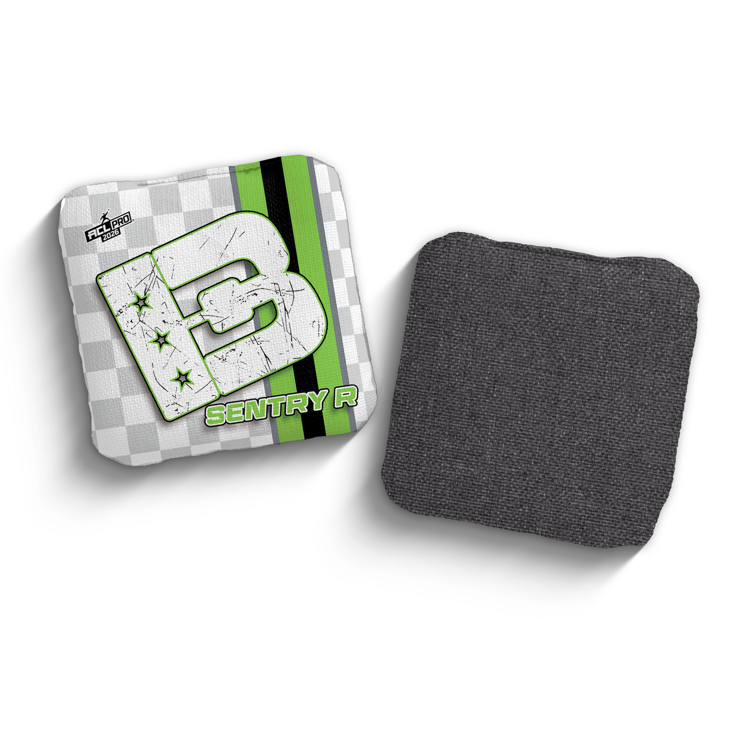2026 Brotherhood Cornhole Sentry Checkered Edition ACL Pro Stamped Cornhole Bags
