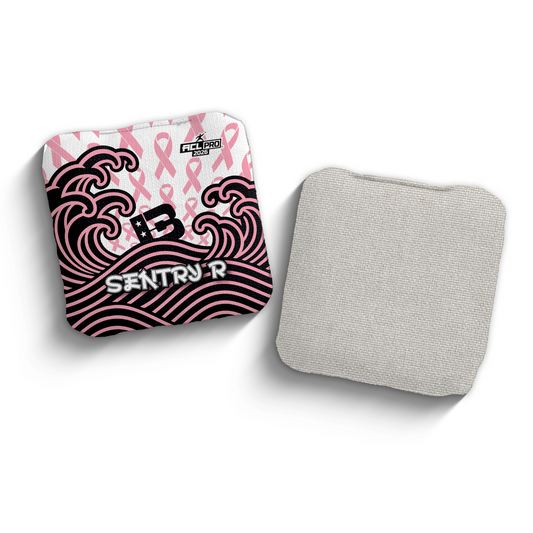 2026 Brotherhood Cornhole Sentry Breast Cancer Awareness Japanese Edition ACL Pro Stamped Cornhole Bags