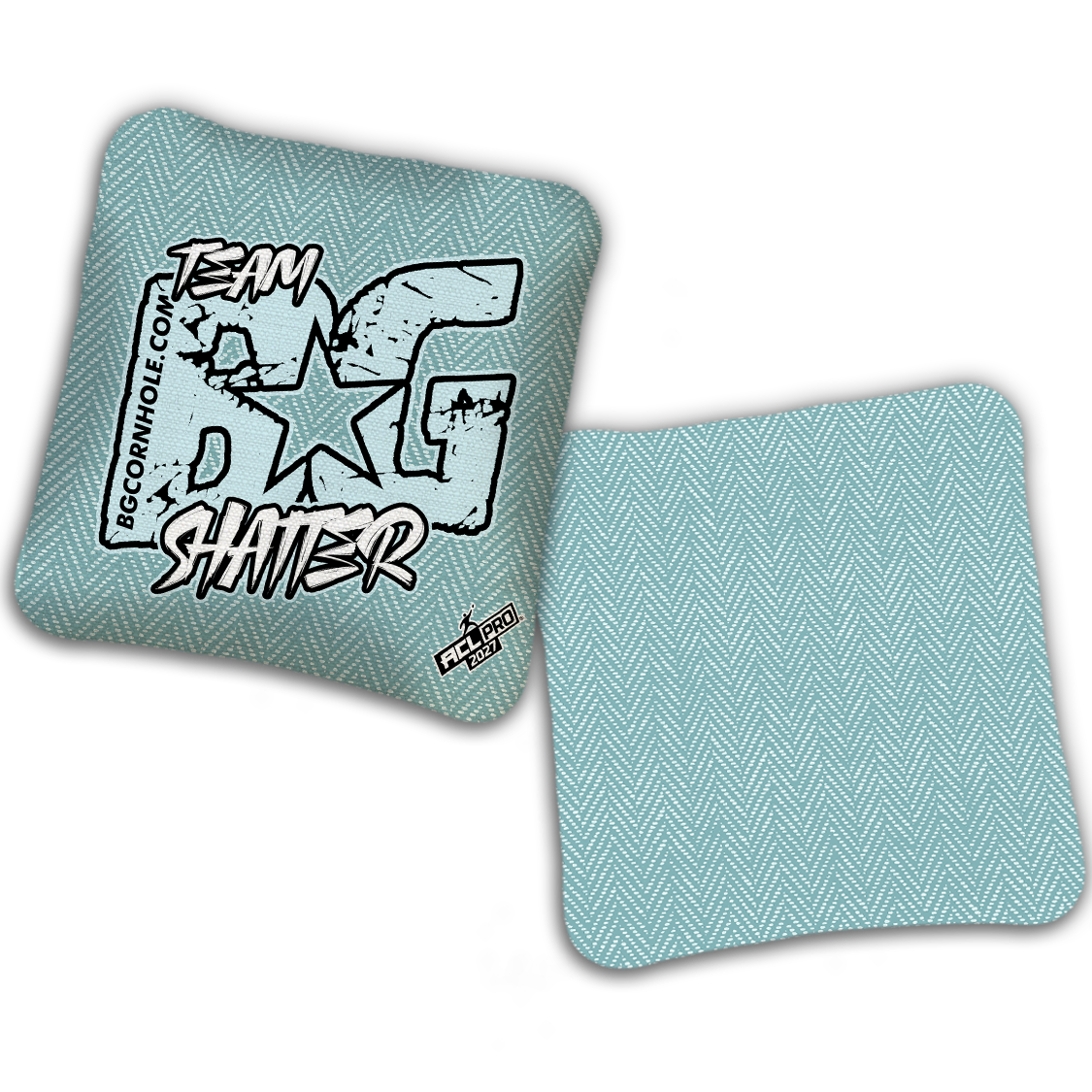 2027 BG SHATTER “ESPN THROWBACK COLORMATCH" - ACL Pro Stamped Cornhole Bags - SET OF 4 BAGS