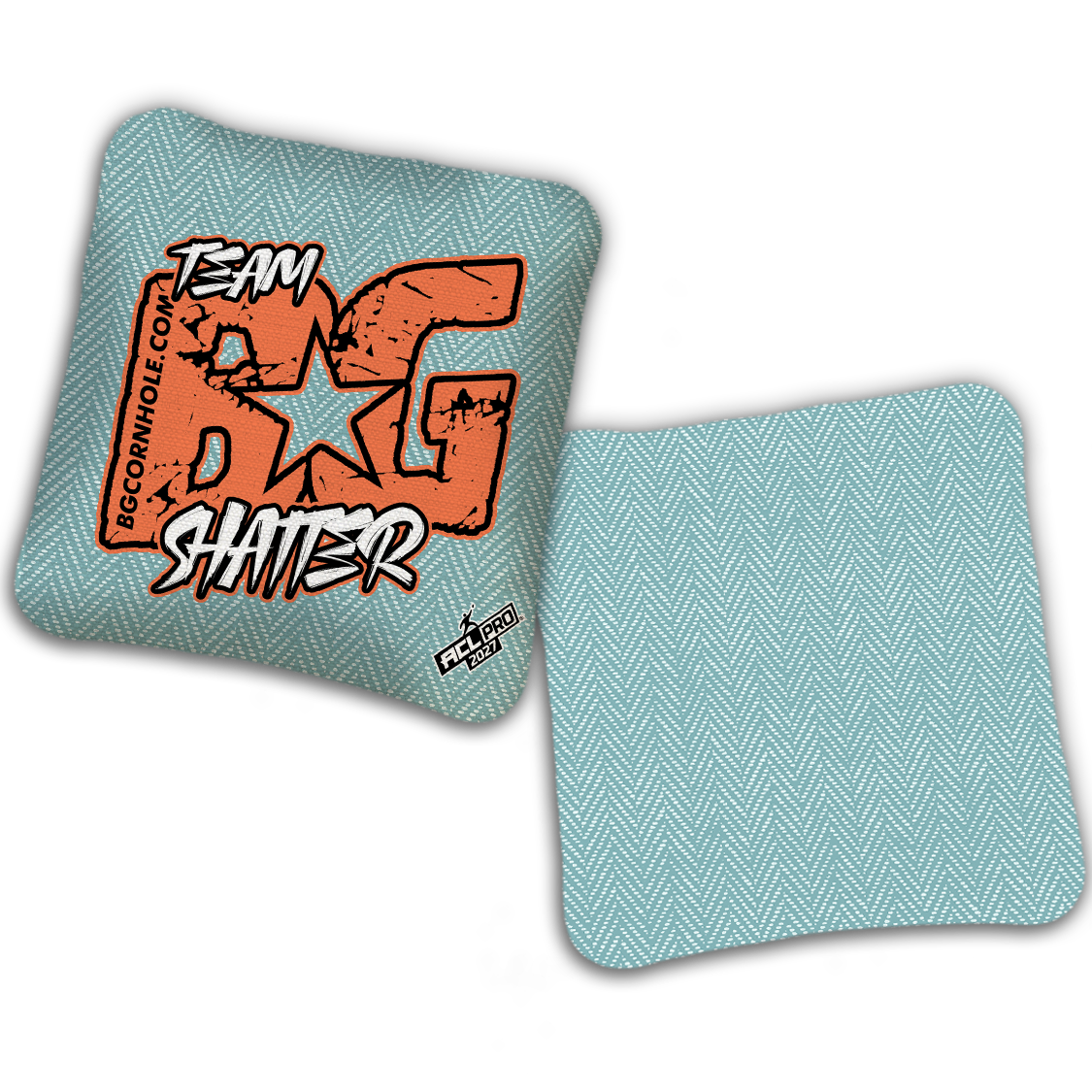 2027 BG SHATTER “ESPN THROWBACK COLORMATCH" - ACL Pro Stamped Cornhole Bags - SET OF 4 BAGS