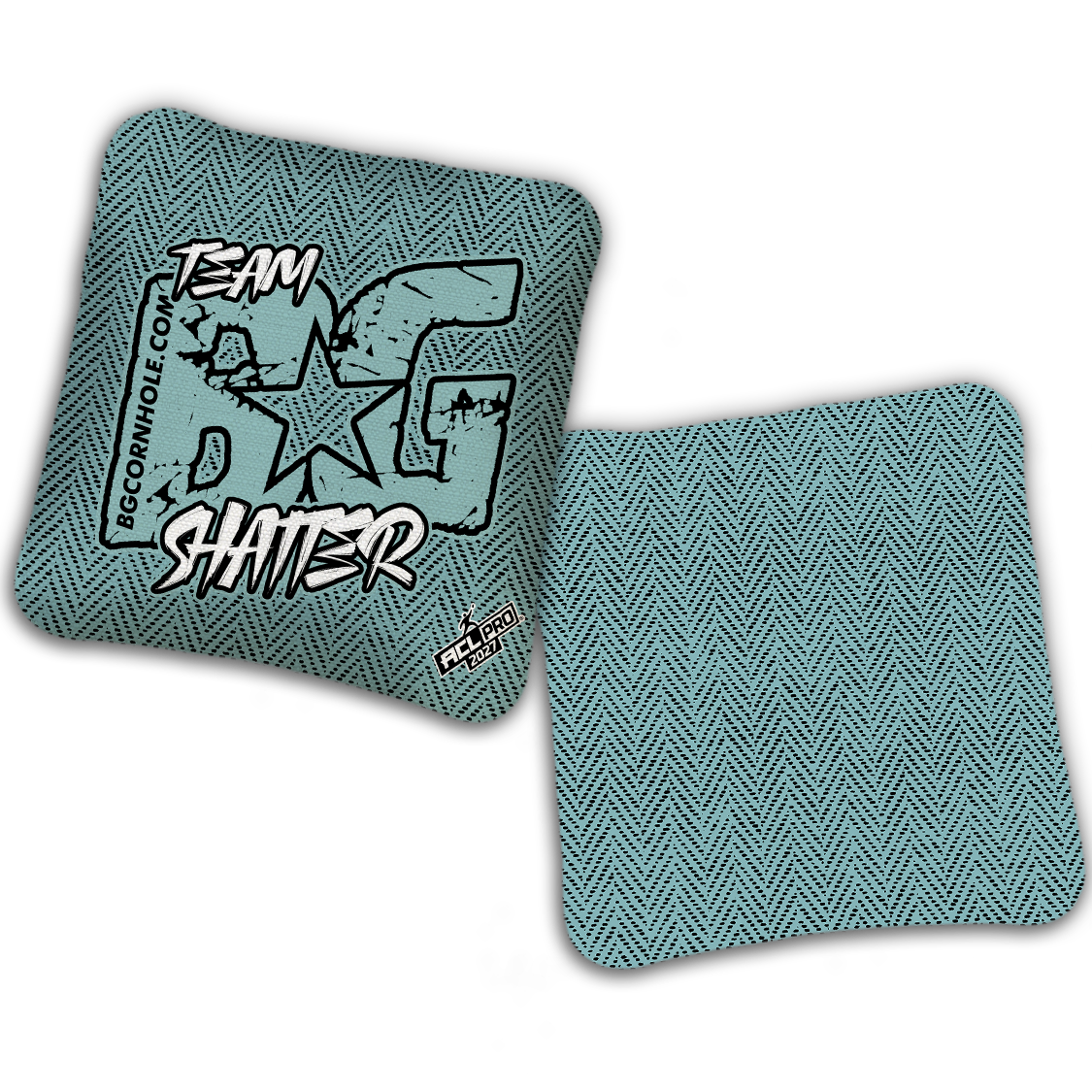 2027 BG SHATTER “ESPN THROWBACK COLORMATCH" - ACL Pro Stamped Cornhole Bags - SET OF 4 BAGS