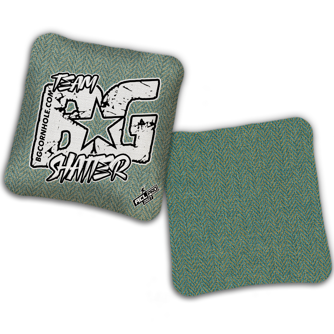 2027 BG SHATTER “ESPN THROWBACK COLORMATCH" - ACL Pro Stamped Cornhole Bags - SET OF 4 BAGS