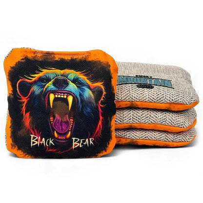 Smoky Mountain Bag Co – Pro Cornhole Bags – Set of 4 – Black Bear