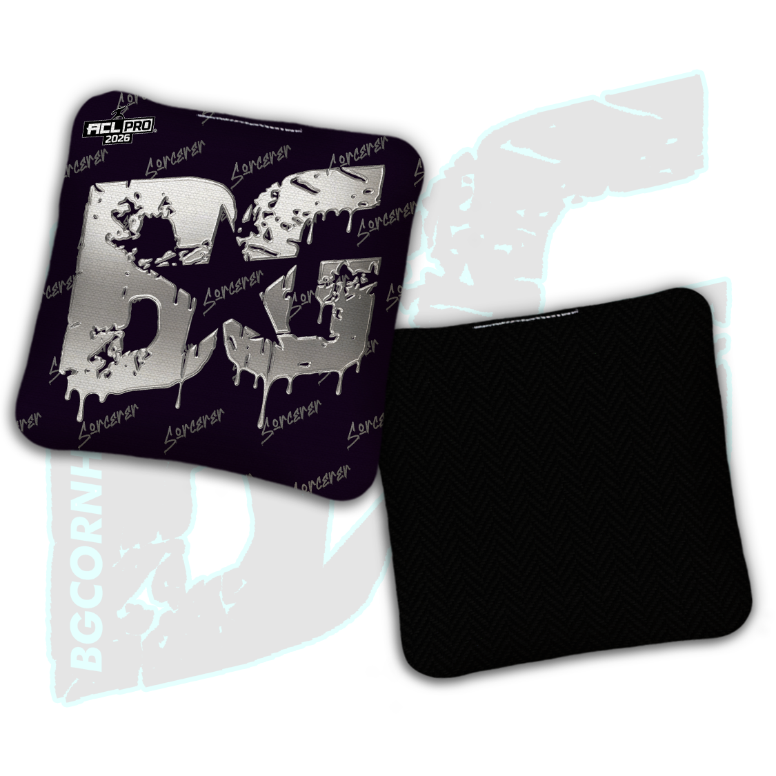 2026 BG Multiple Bag Models "Black Liquid Gold" - ACL Pro Stamped Cornhole Bags - SET OF 4 BAGS
