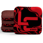 Mono Flow Black & Red — Strata Cornhole Bags — Set of 4