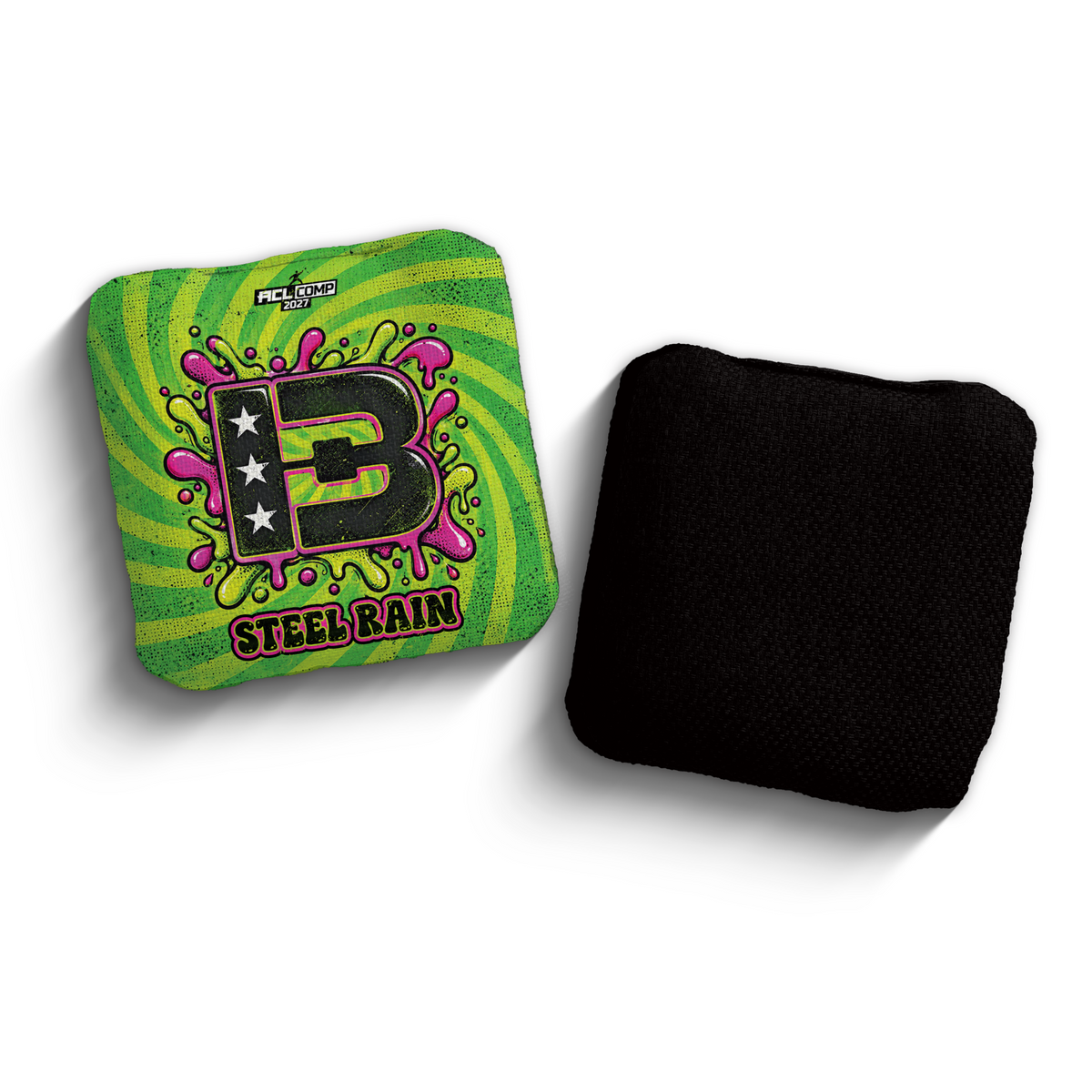 2027 Brotherhood Cornhole Steel Rain Acid Slime Edition ACL Comp Stamped Cornhole Bags