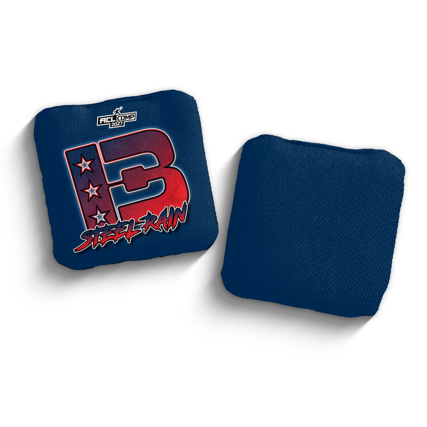 2027 Brotherhood Cornhole Steel Rain Broadcast Edition ACL Comp Stamped Cornhole Bags