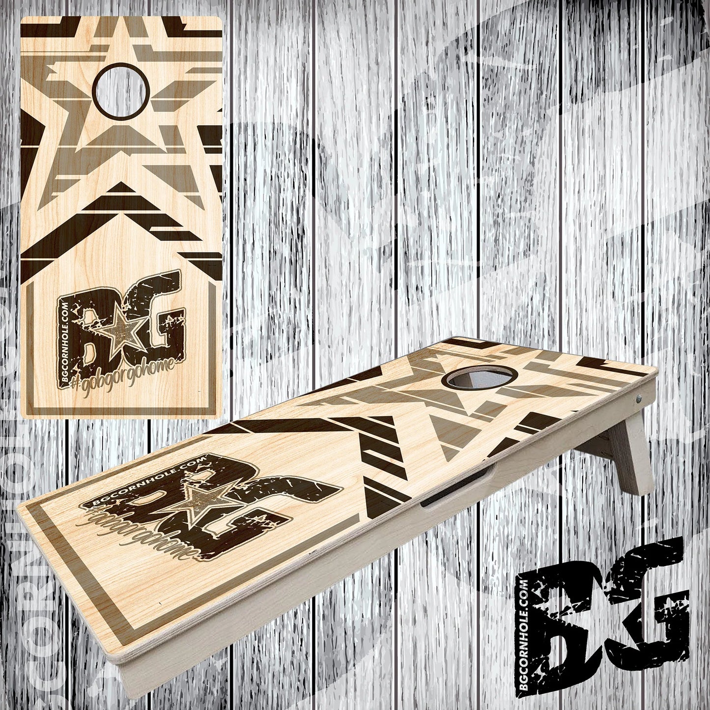 BG Cornhole Boards - Star Edition