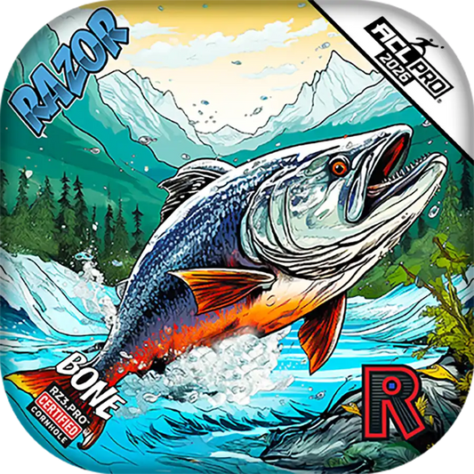 Bone | Alaskan Salmon | ACL PRO Razor Cornhole Bags