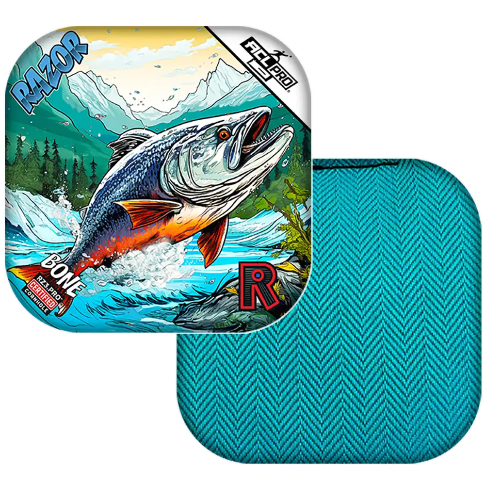 Bone | Alaskan Salmon | ACL PRO Razor Cornhole Bags