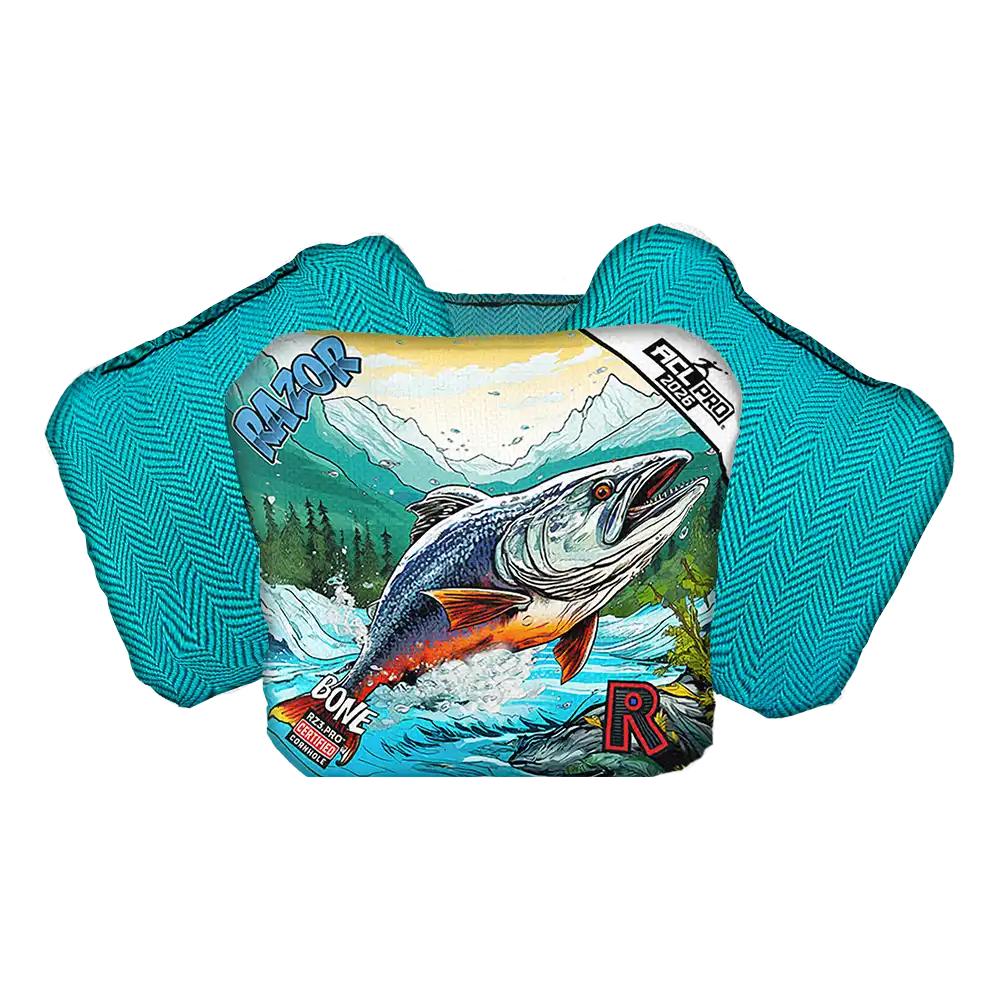 Bone | Alaskan Salmon | ACL PRO Razor Cornhole Bags