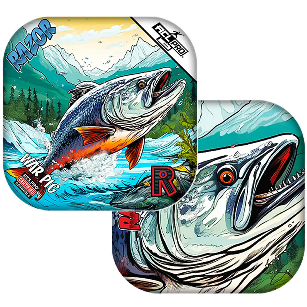 War Pig | Alaskan Salmon | ACL PRO Razor Cornhole Bags