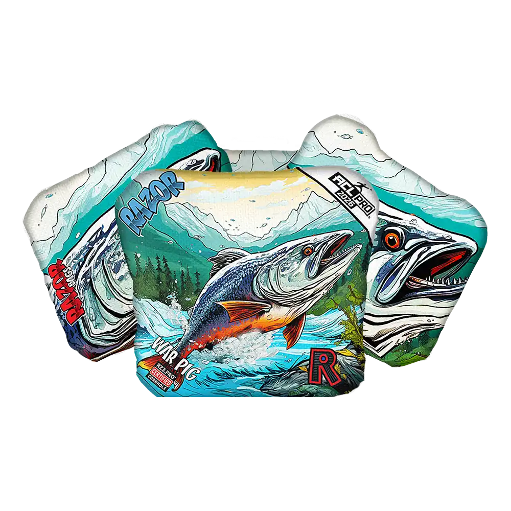 War Pig | Alaskan Salmon | ACL PRO Razor Cornhole Bags
