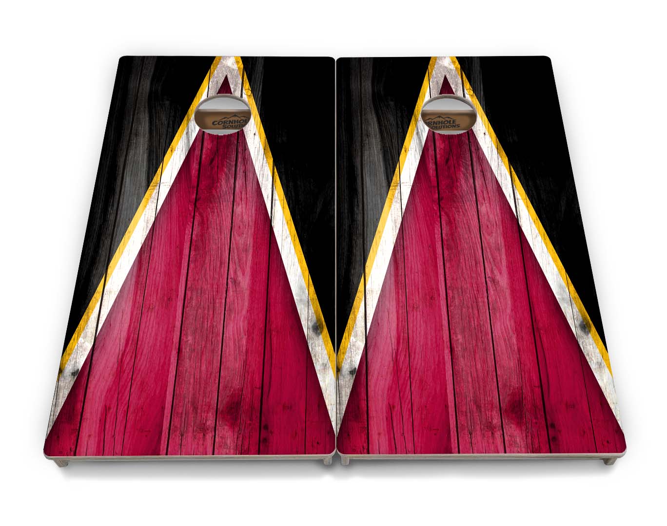 Team Color Triangle Cornhole Boards – Tournament Series