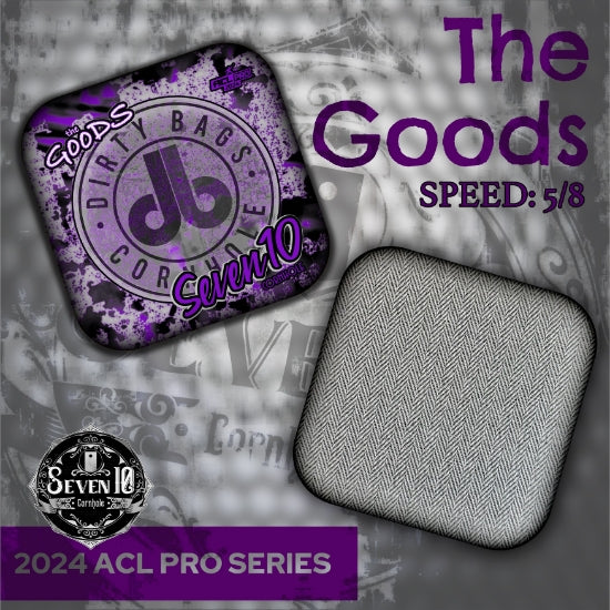 Seven 10 Cornhole Bags - "The Goods" Dirty Bags Edition - Purple