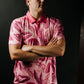 Pink Floral Polo