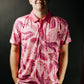 Pink Floral Polo