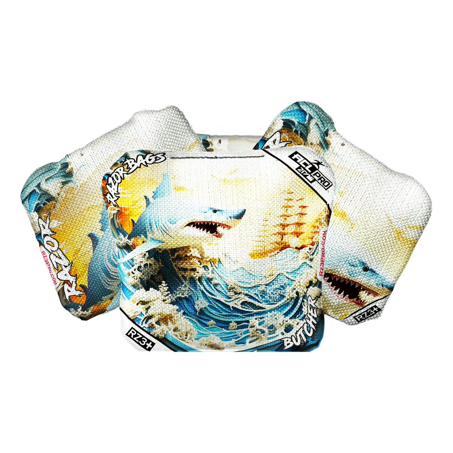 Butcher | Shark 3D | ACL PRO Razor Cornhole Bags