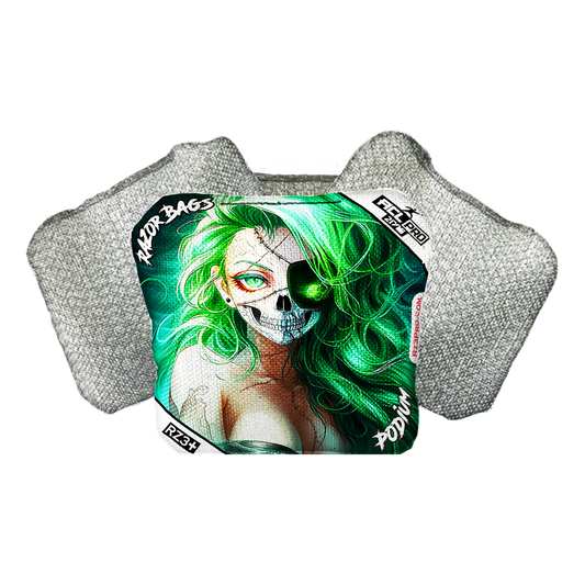 Podium | Skeleton Face | ACL PRO Razor Cornhole Bags