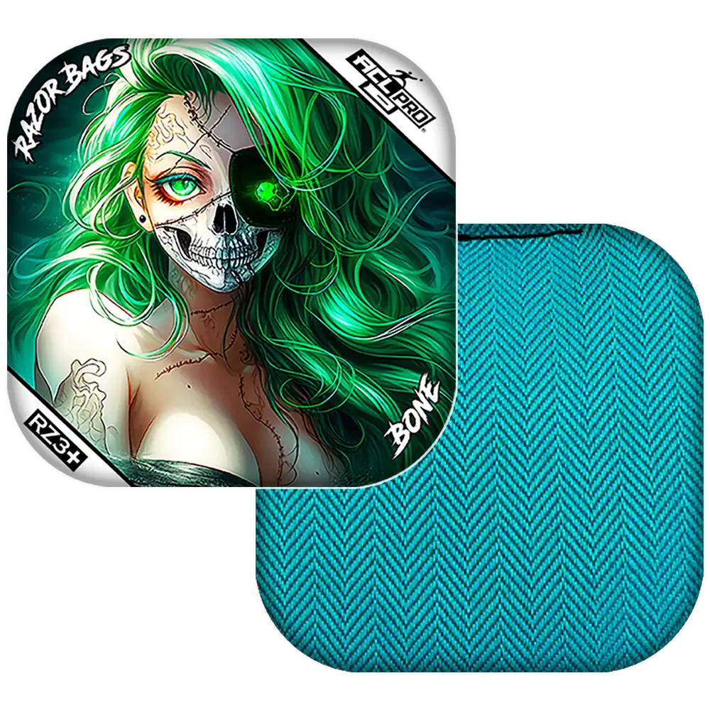 Bone | Skeleton Face | ACL PRO Razor Cornhole Bags