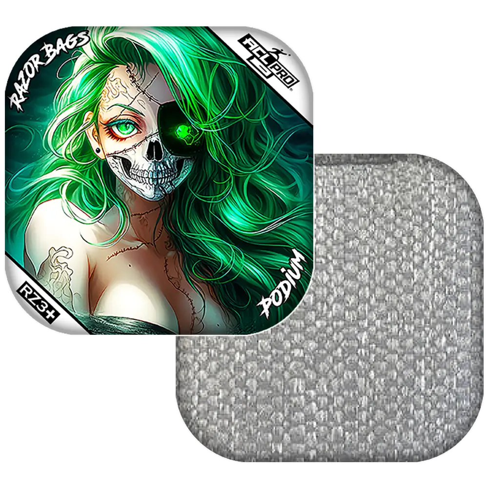 Podium | Skeleton Face | ACL PRO Razor Cornhole Bags