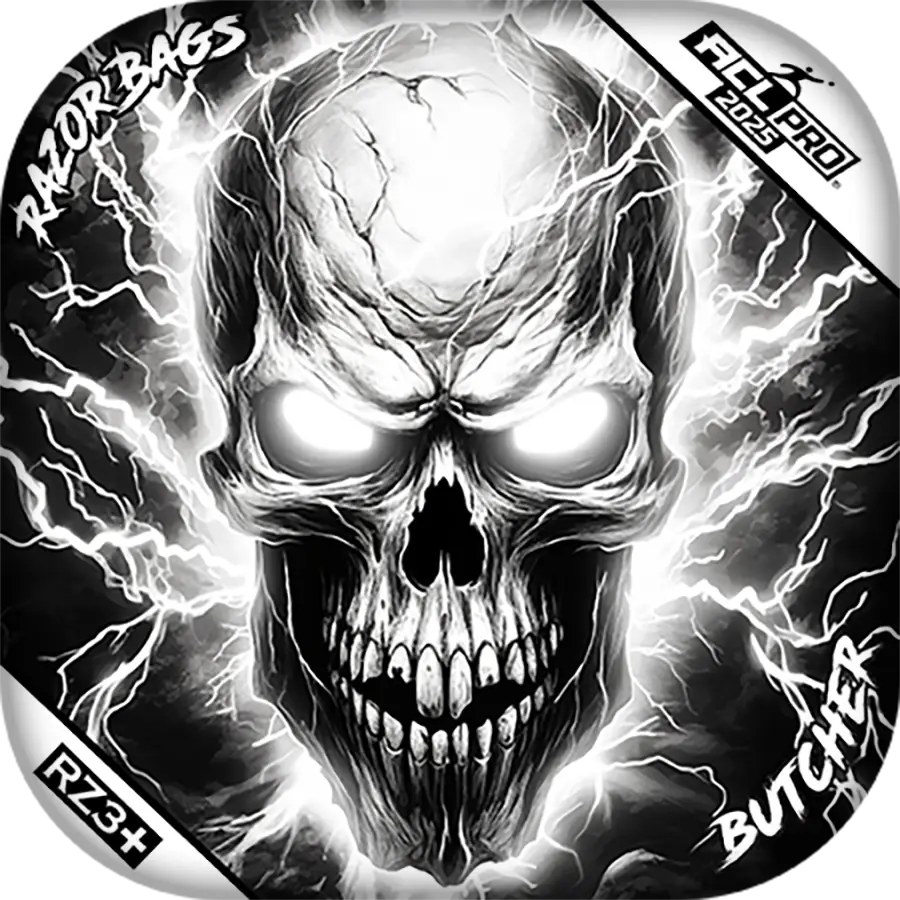 Butcher | Skull Lighting Strike | ACL PRO Razor Cornhole Bags